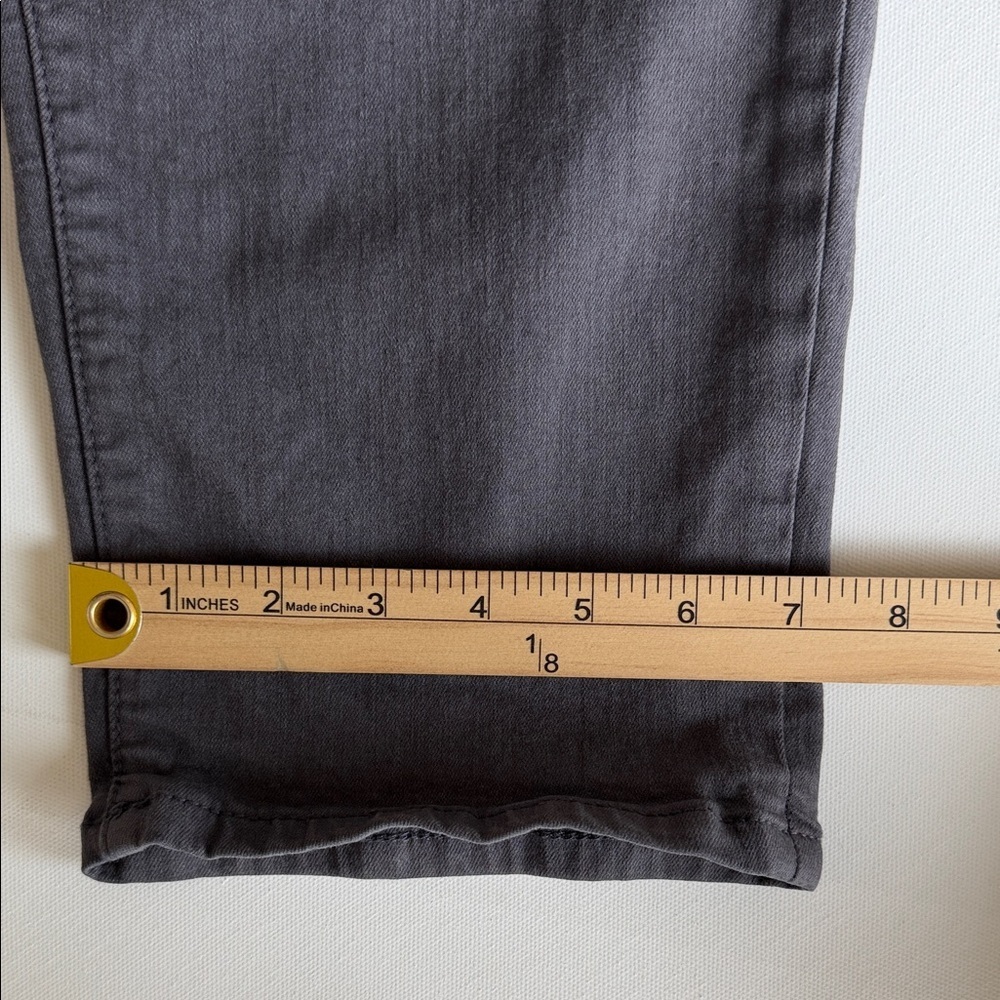 Slink Slim Straight Cropped Black Jeans Womens Size 14 Ankle Stretch - Picture 8 of 9